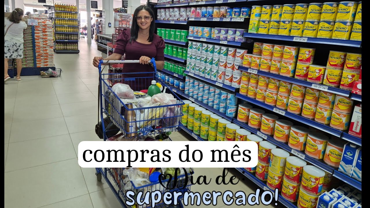 Compras no supermercado / dia de chuva e bolo frito