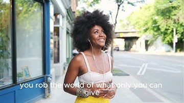 Stop shrinking yourself and take up space!!