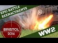 Epic ww2 reenactment with sherman tank  bristol 2016