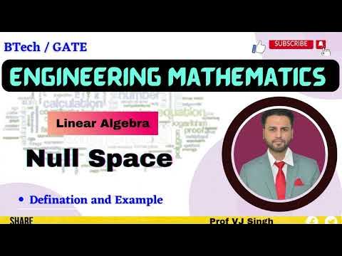 NULL SPACE (LINEAR ALGEBRA) - YouTube