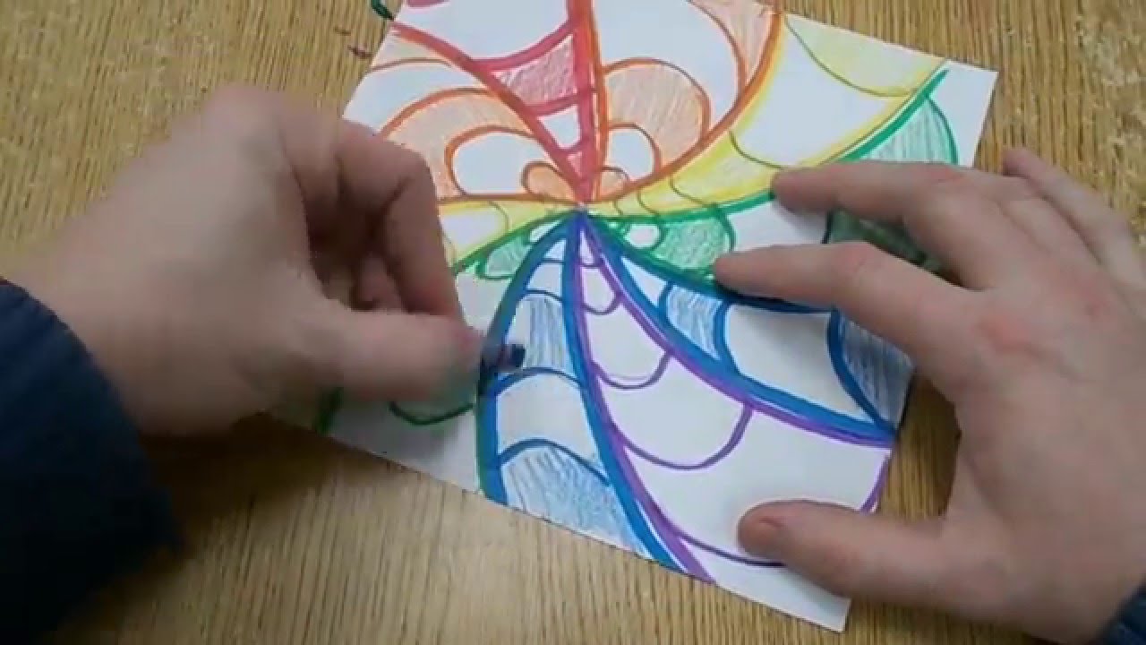 Easy Op Art Design for Kids - YouTube