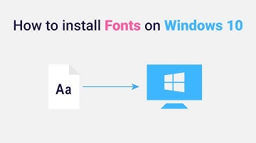 How to install Fonts on Windows 10