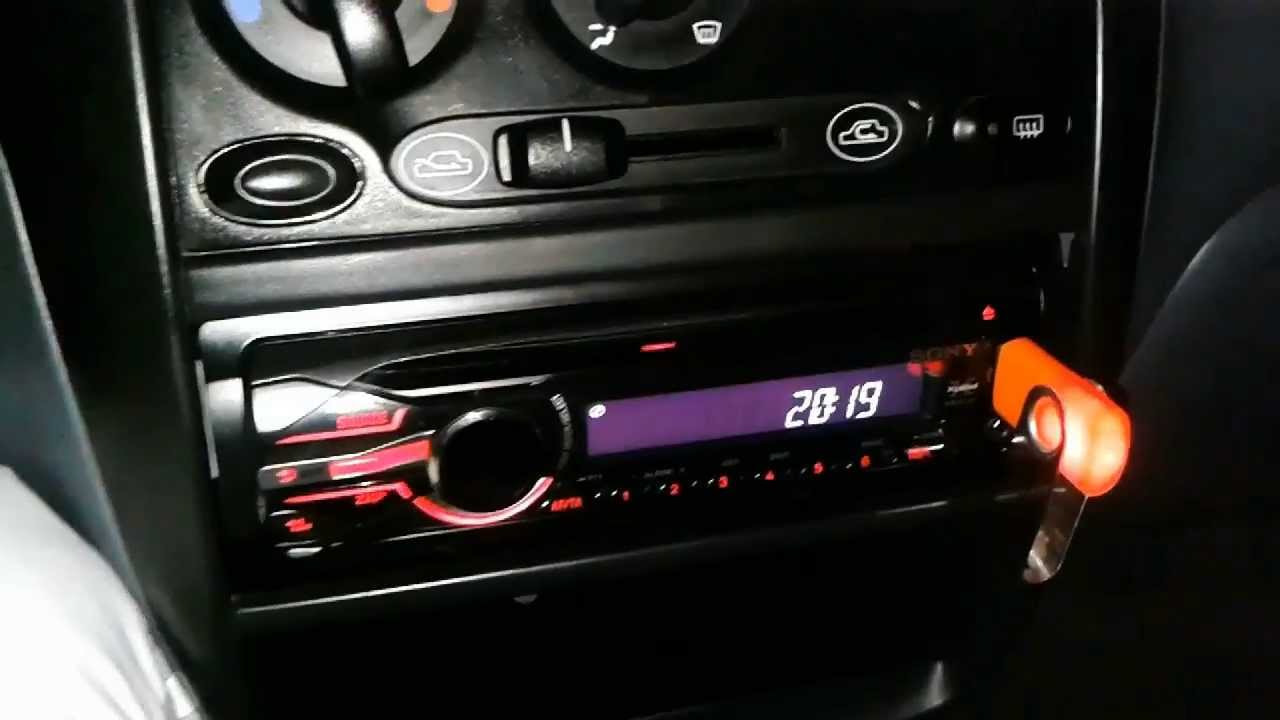 Reglage autoradio sony
