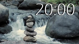 Waterfall | 20 Minute TIMER - calming Music.