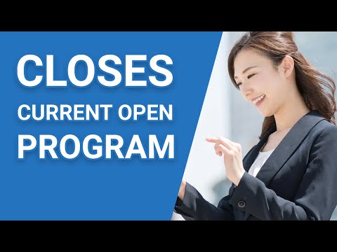 Close a application using shortcut key