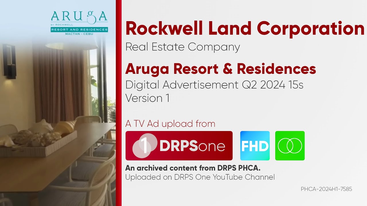 Rockwell Aruga Resort and Residences Digital Ad Q2 2024 15s (Philippines, Version 1) [HD/ST]
