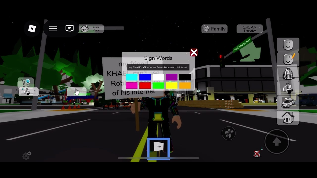 Guys my friend KHAEL can’t use Roblox because of his internet ￼