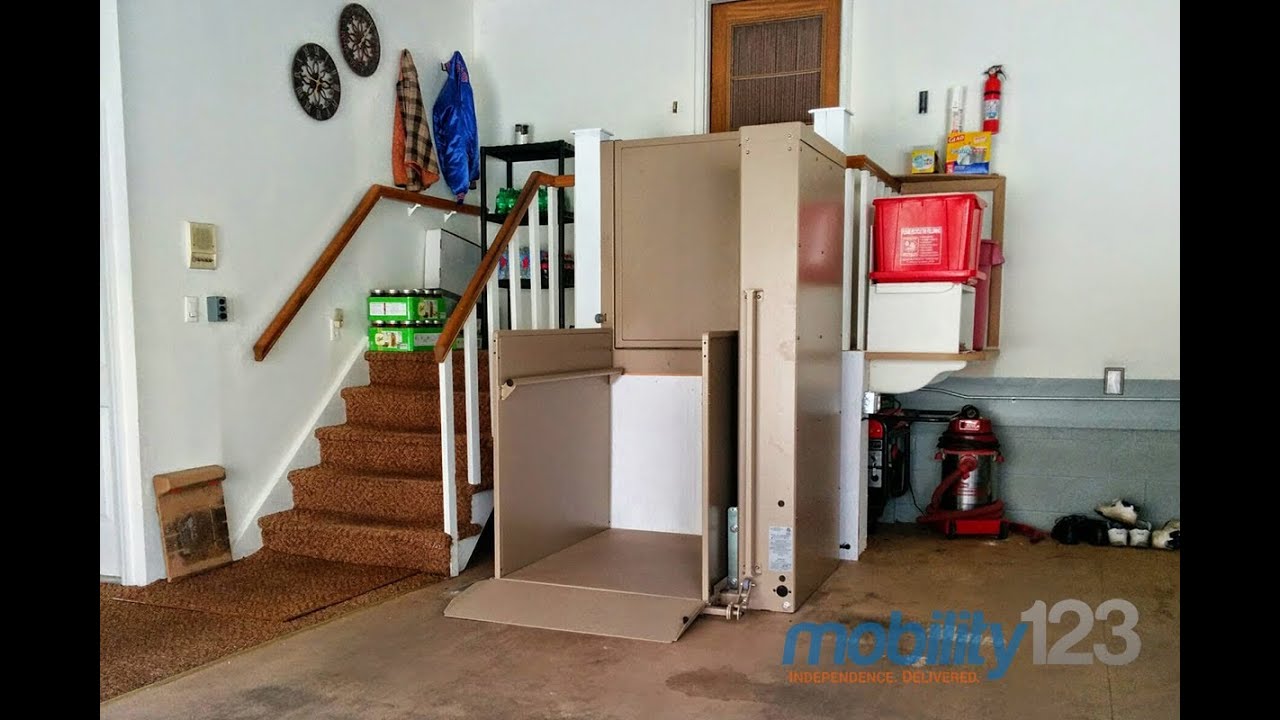 Bruno Wheelchair Lift Automatic Folding Ramp YouTube