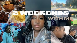 SPEND 2 WEEKENDS W/ ME | UALBANY HOMECOMING + ROAD TRIP + SPENDING TIME WITH FAMILY & SHOPPING 💜
