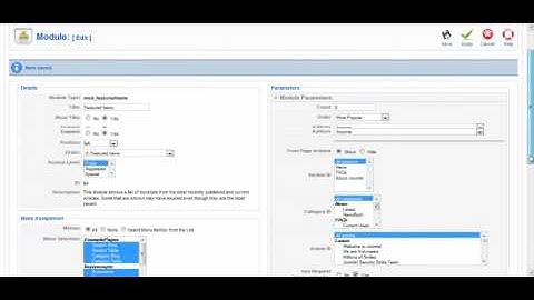 Setting up Our Featured Items Module for Joomla 1.5