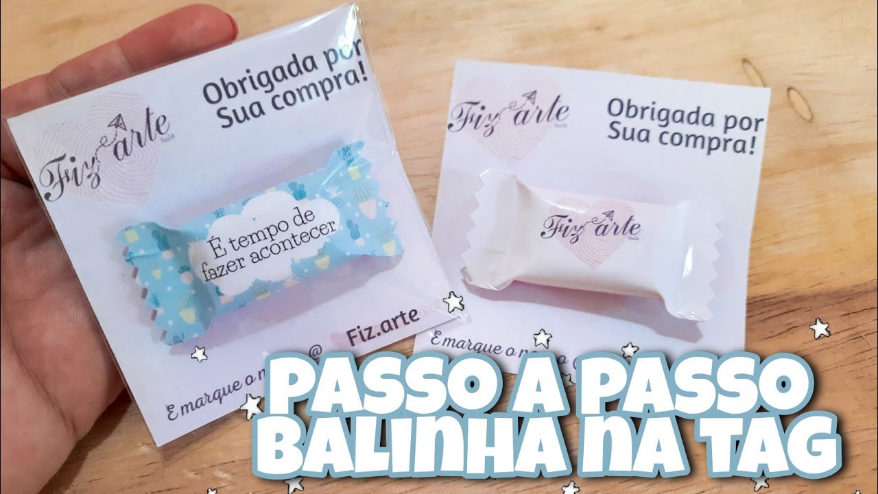 COMO FAZER BALINHA PERSONALIZADA NA TAG - PASSO A PASSO
