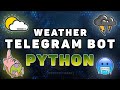 Telegram bot на Python + aiogram | Прогноз погоды в любом городе | API погоды | Парсинг JSON