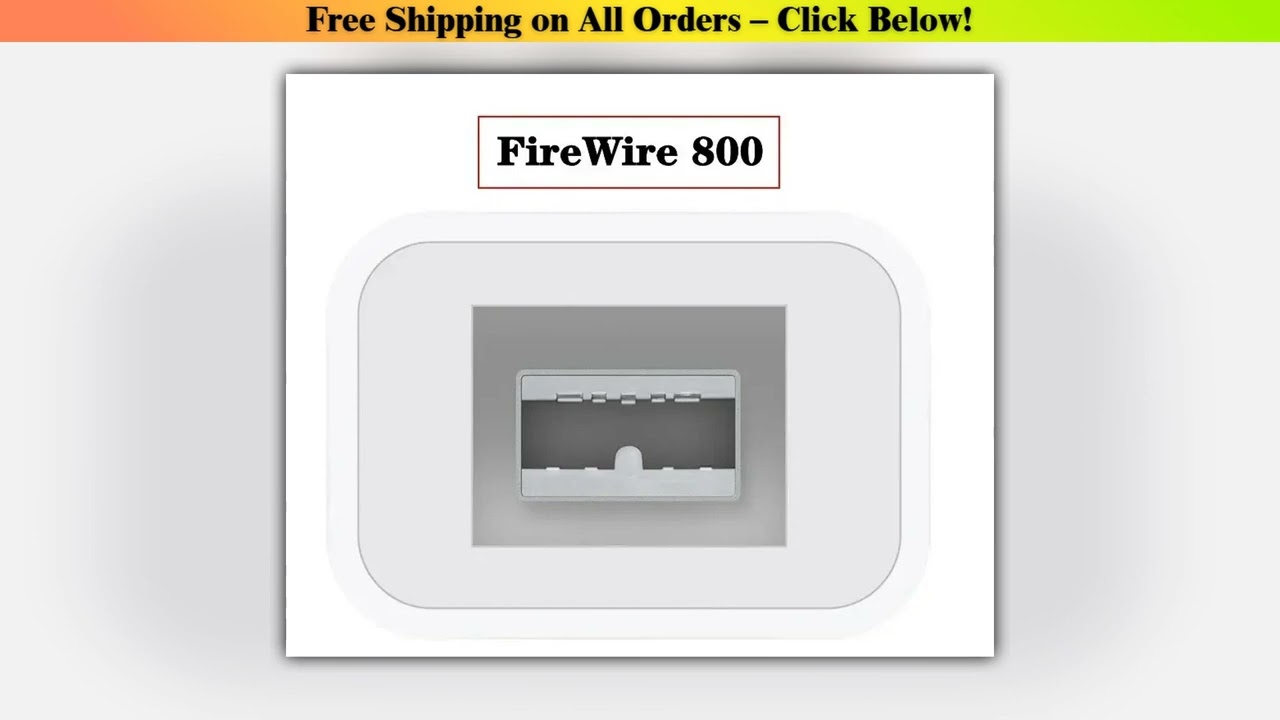 Thunderbolt 2 To FireWire 800 9pin Adapter Thunderbolt To Fire 1394B Suitable for Mac Computers