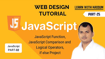 Web Design Tutorial #25 | JavaScript Bangla Tutorial Part-02