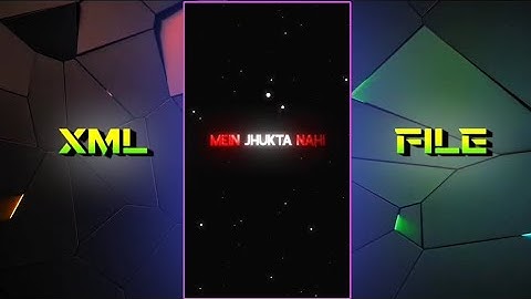 NEW ATTITUDE 🥱🔥  XML FILE 🥀😎 || NEW ATTITUDE XML FILE 💀 || STUTUS VIDEO #xml #alightmotion #xmlpres