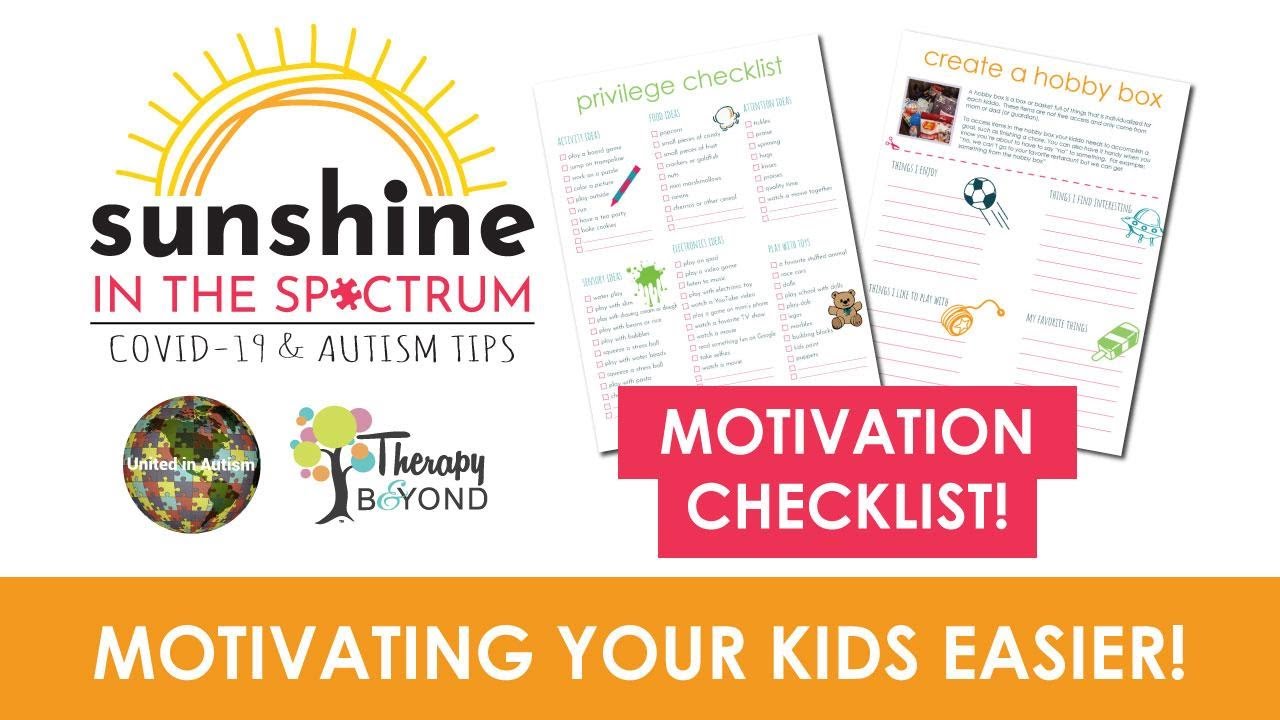 Sunshine in the Spectrum: 55 Ways to Motivate Your Child - YouTube