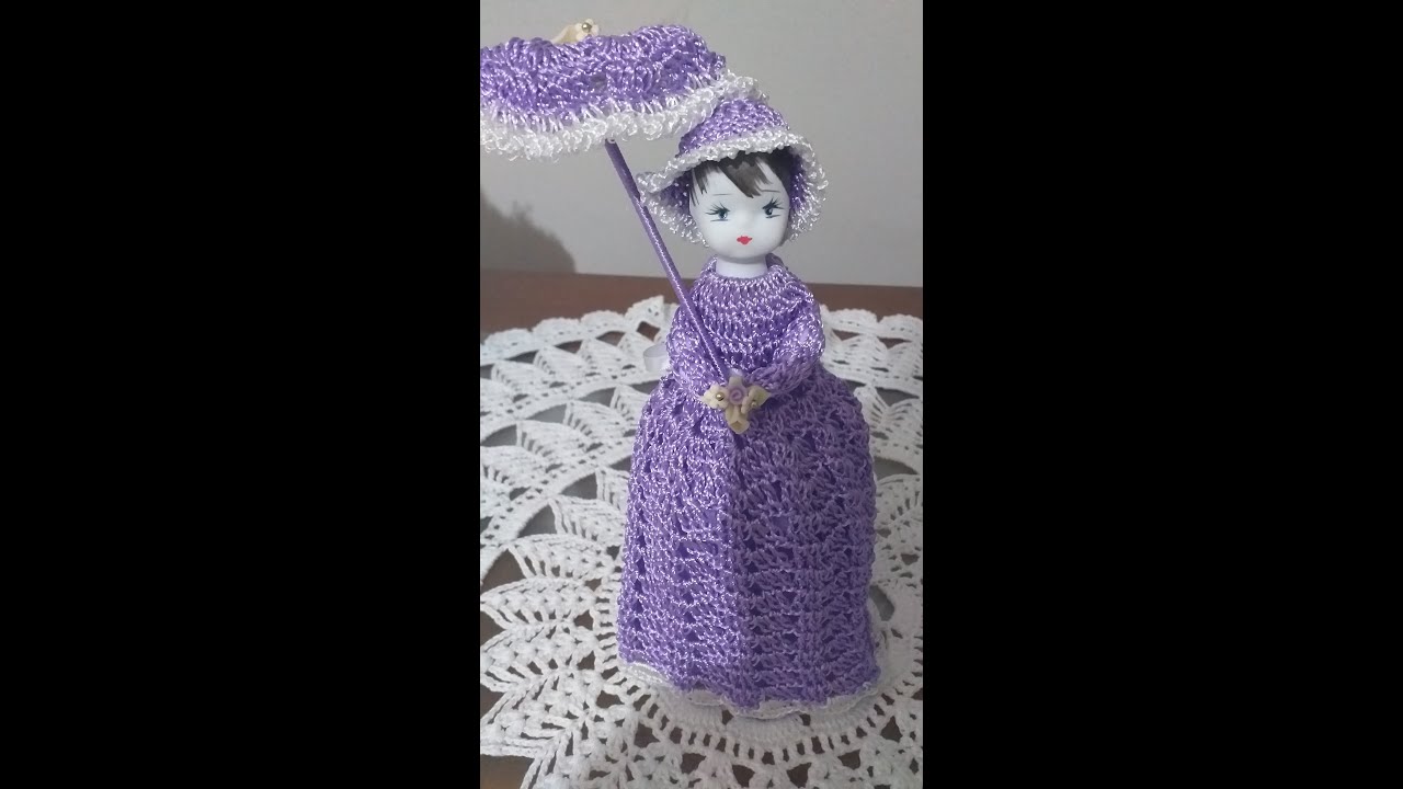 Bonequinha de crochê com garrafa pet ( parte 1 )
