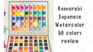 Komorebi Japanese Watercolor Paint Set - 40 Fantastic Colors