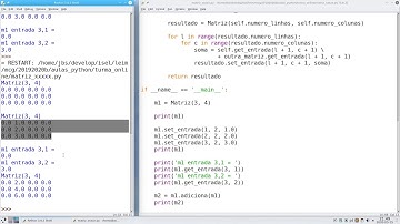 aula 03 matriz parte 23 3 5 5 adiciona testes