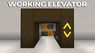 How to Make Elevator In Minecraft Bedrock 1.20