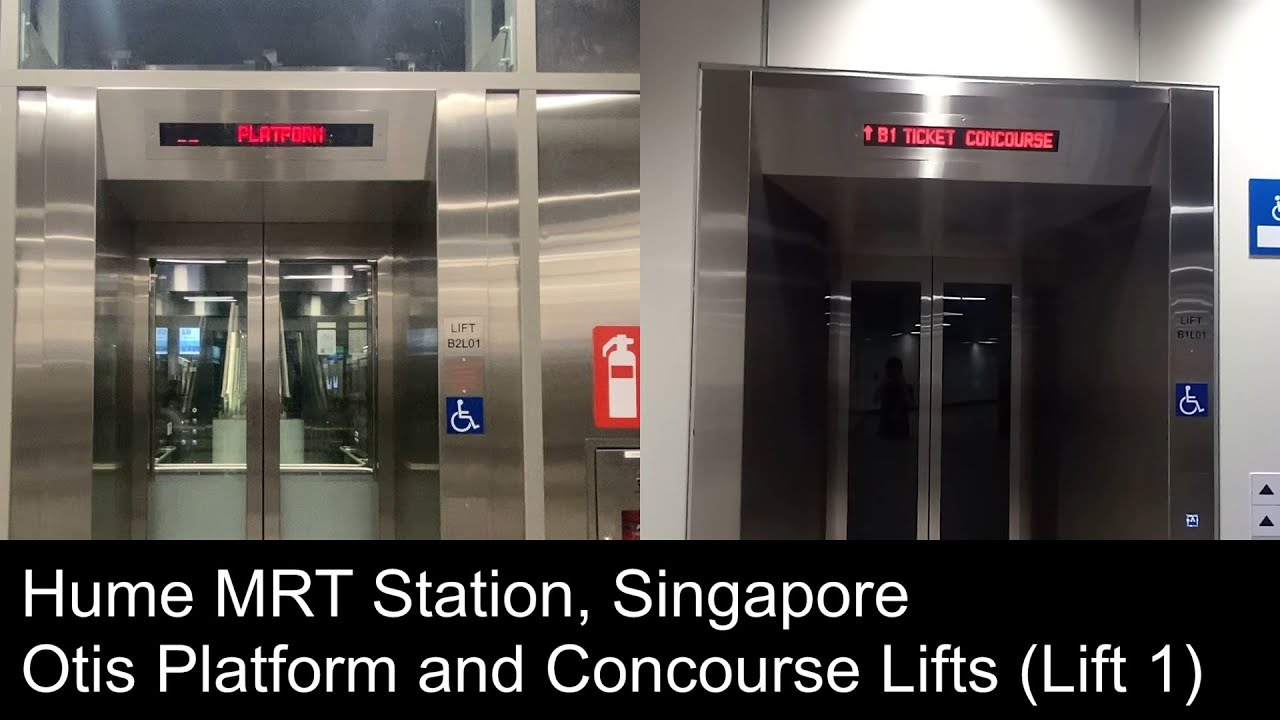 Hume MRT Station - Otis Platform and Concourse Lifts (Lift 1)