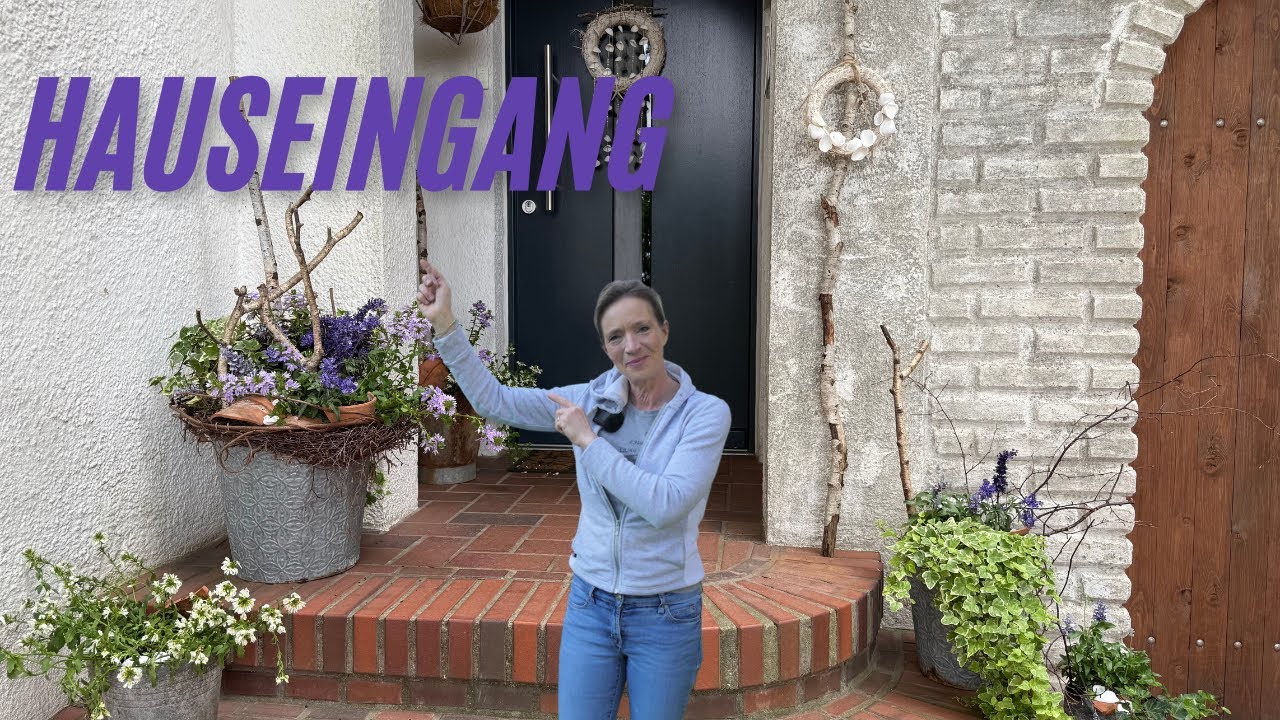 Sommerdeko für den Hauseingang 2025💜 DIY Bepflanzungen vor der Haustür 💜