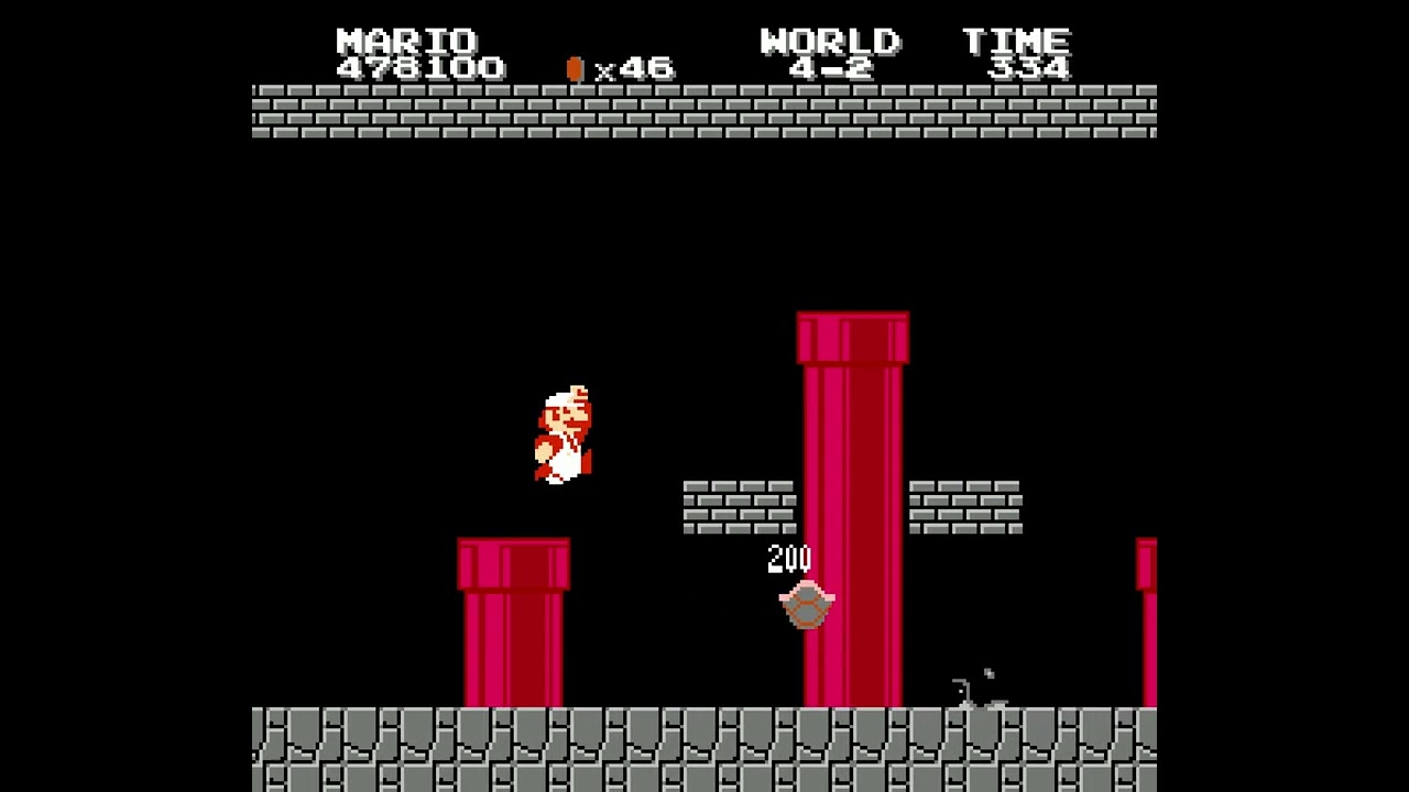 Super Mario Bros. с некоторыми изменениями — World 4-2