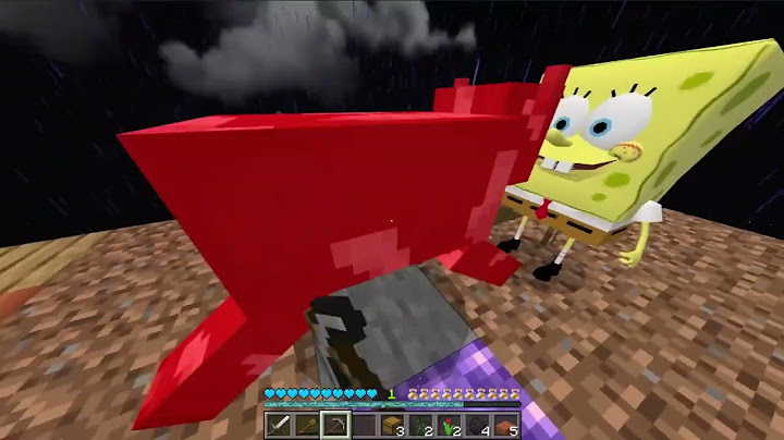 ماين كرافت لكن هاجمنا الوحش انا و سبونج بوب و نقلنا الى عالم صغير #ماين_كرافت #minecraft @D4X2