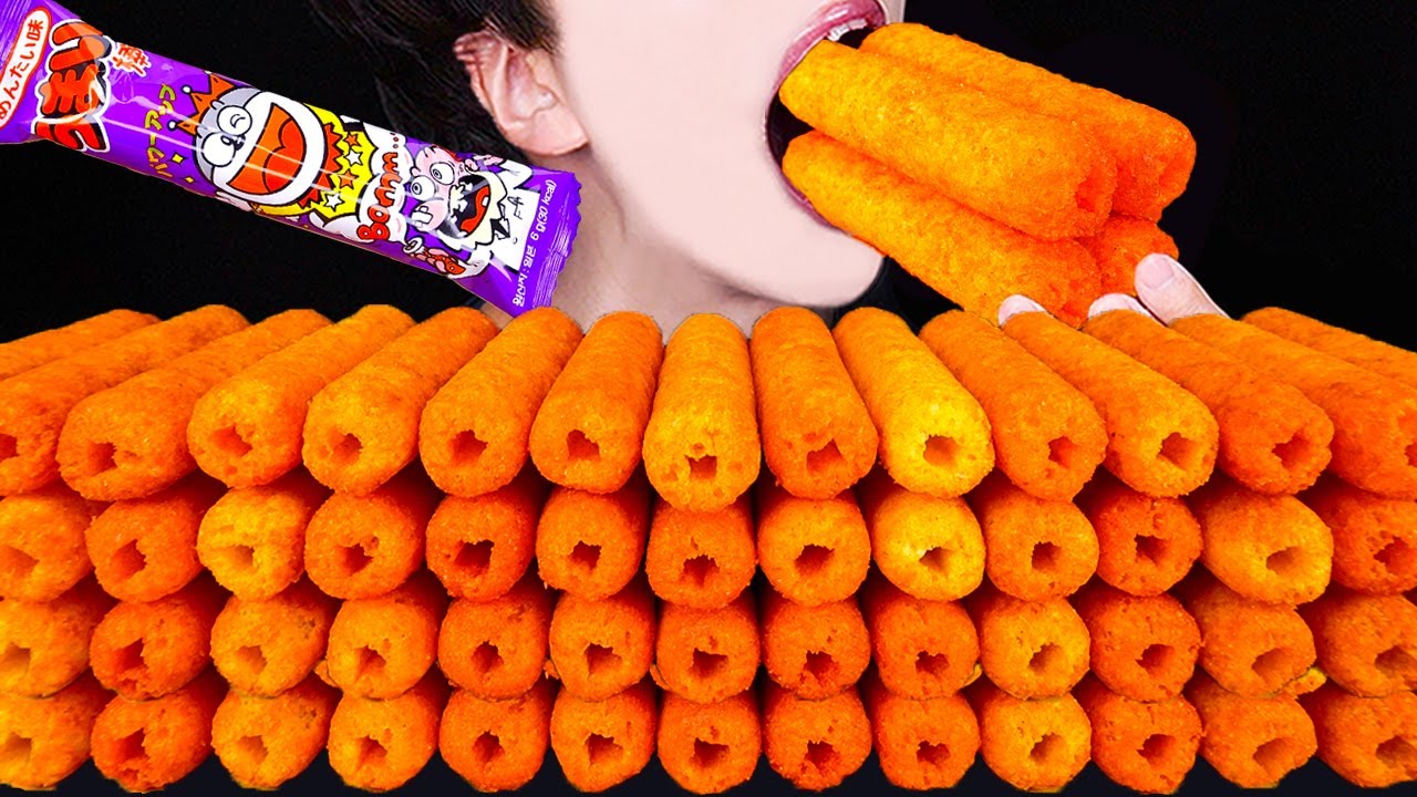 ASMR UMAIBO JAPANESE SNACK MAGNUM CHOCOLATE ICE CREAM NUTELLA DESSERT MUKBANG 먹방 咀嚼音 EATING SOUNDS