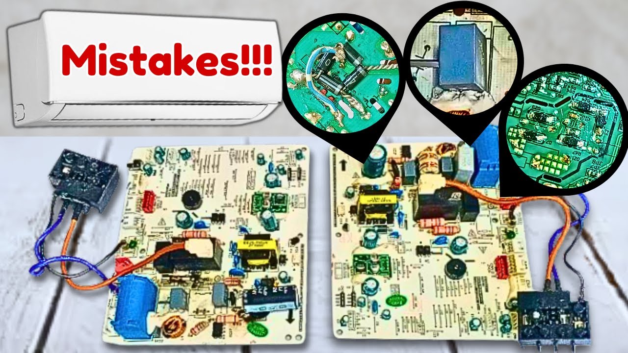 Mini Split Exploding Mini Split AC Circuit Repair Disaster: Two Boards' Costly Mistakes ...