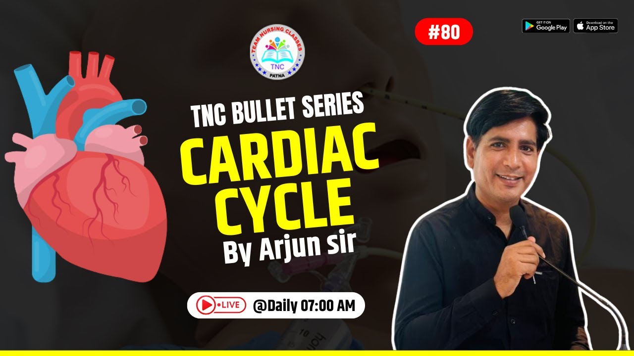Cardiac Cycle|| TNC Bullet Series # 80 || Most Important Topic ||Daily 7.00 AM |NURSING EXAM