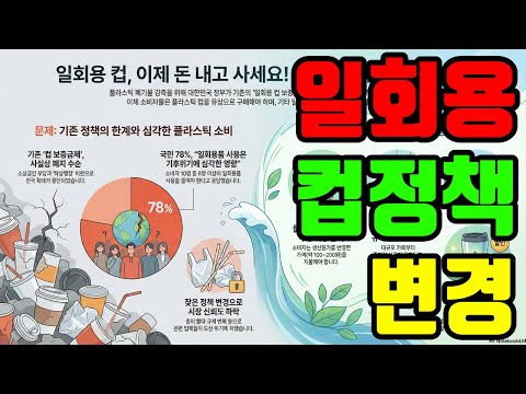 일회용 컵 정책 변경 #일회용컵유상화 #컵가격지불제 #일회용컵 #플라스틱규제 #탈플라스틱종합대책 #기후에너지환경부 #텀블러할인 #빨대금지 #종이컵규제 #환경정책변화 #일회용품줄이기