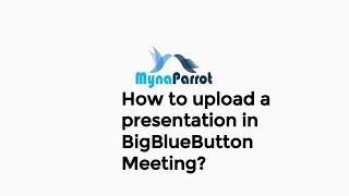 Famous How to upload a presentation in BigBlueButton Meeting Profile