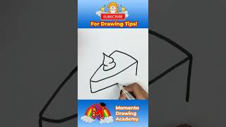 How To Draw A Piece Of Cake Step By Step #drawing #howtodraw #drawingtutorial #shorts