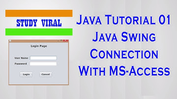 Java Swing with MS Access Database Connectivity using Ucanaccess - 01 - Study Viral