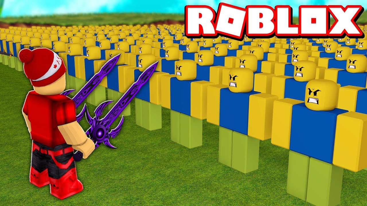 ENFRENTANDO UM EXÉRCITO DE NOOBS no ROBLOX → Noob Onslaught 🎮