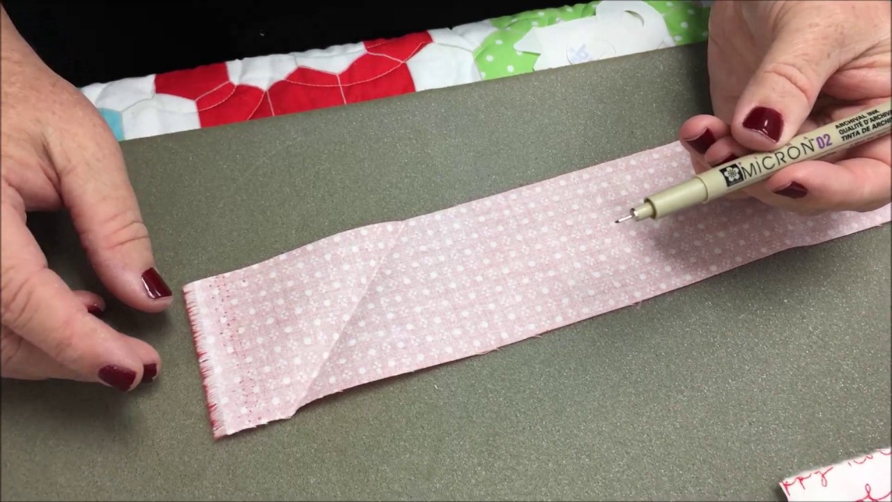 How to prep binding for your mug rug. YouTube