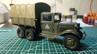 Сборная модель ГАЗ-ААА "Звезда" 1/35 (Ад для новичка)