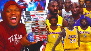 Trying To Beat Kobe Bryant In EVERY NBA 2k In One Video....