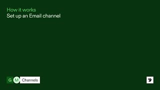 Set up an Email channel