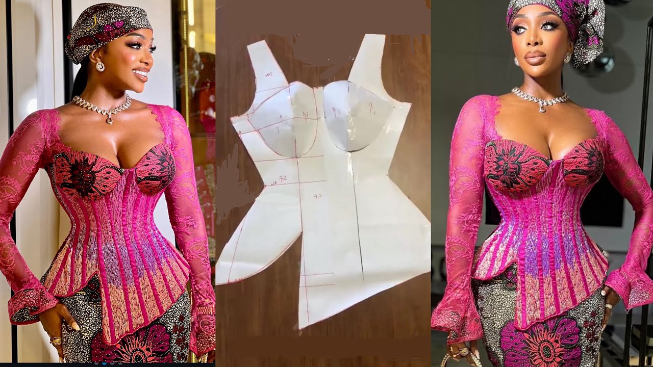 Как измерить и выкроить корсетный топ с асимметричным/закругленным подолом