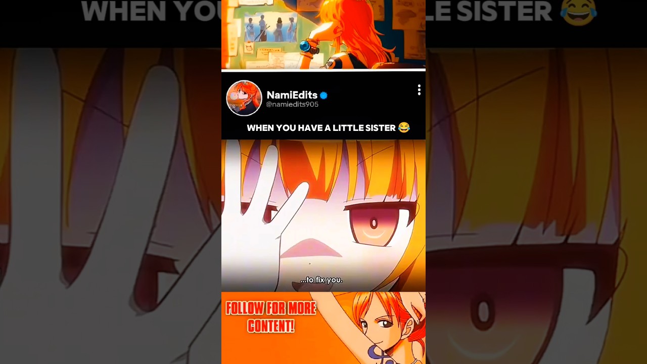 When you have a little sister 😂❤️#anime #cute #pleasesubscribe @Namiedits905