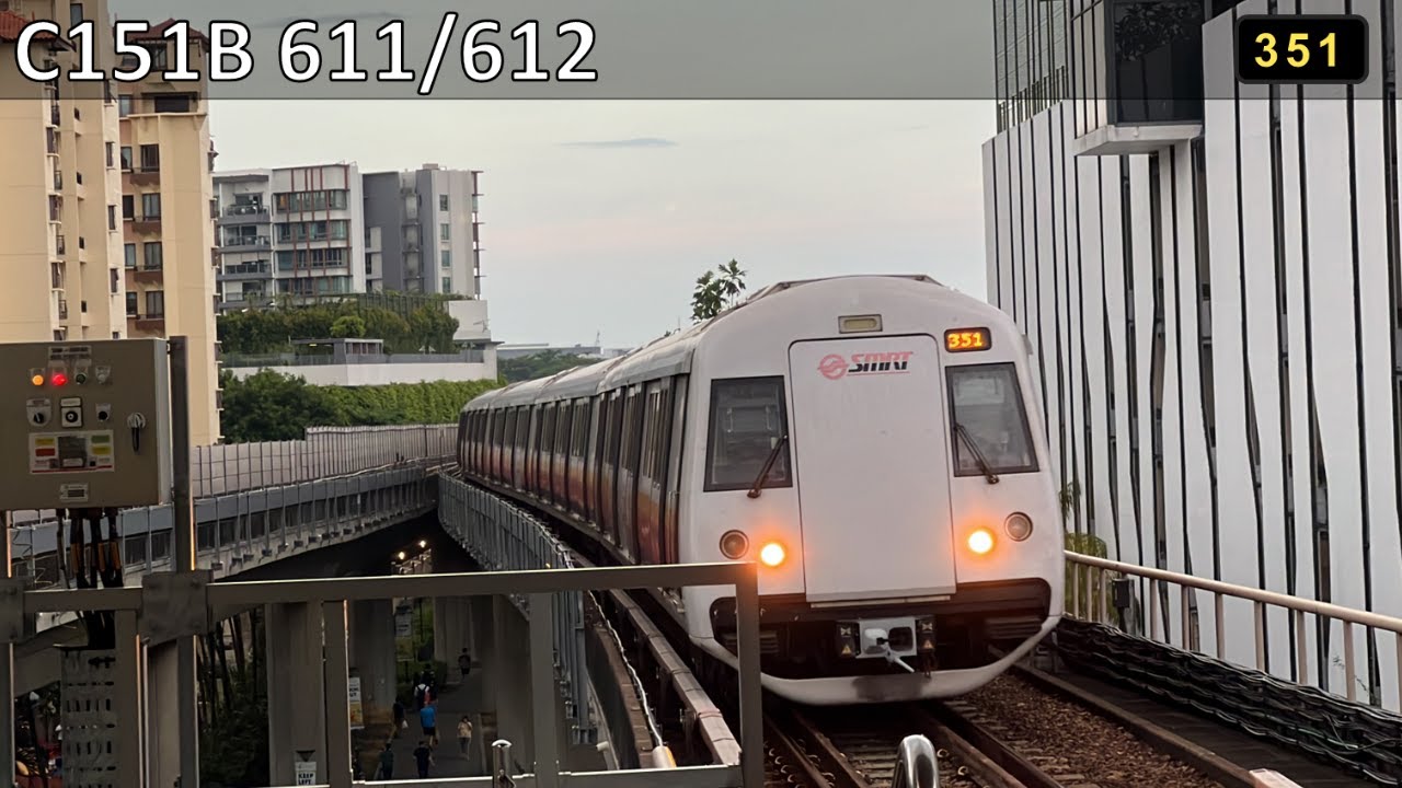 [Borrow from CHD][SMRT] KSF C151B ~ 611/612 ~ Arriving Simei - YouTube