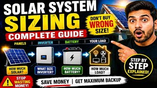 Solar System Sizing Explained ⚡ Save Money &amp; Avoid Power Problems | Powerlearningchannel 