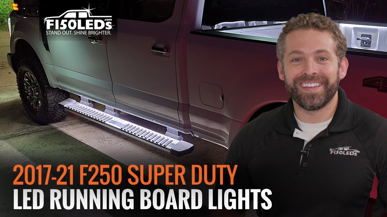 2017+ F250 SUPER DUTY RUNNING BOARD LIGHTS YouTube