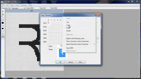 Private Character Editor For Indian Rupees Symbol