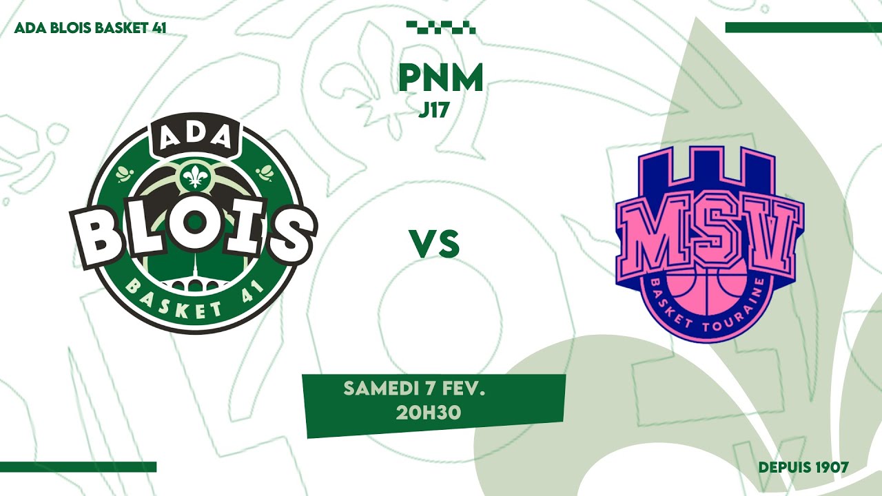 MATCH ADA BLOIS BASKET 41 - CTC MSV // J17 - PRE NATIONALE -  CVL  🏠
