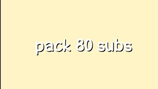 pack 80 subs! (stick nodes). link na descrição