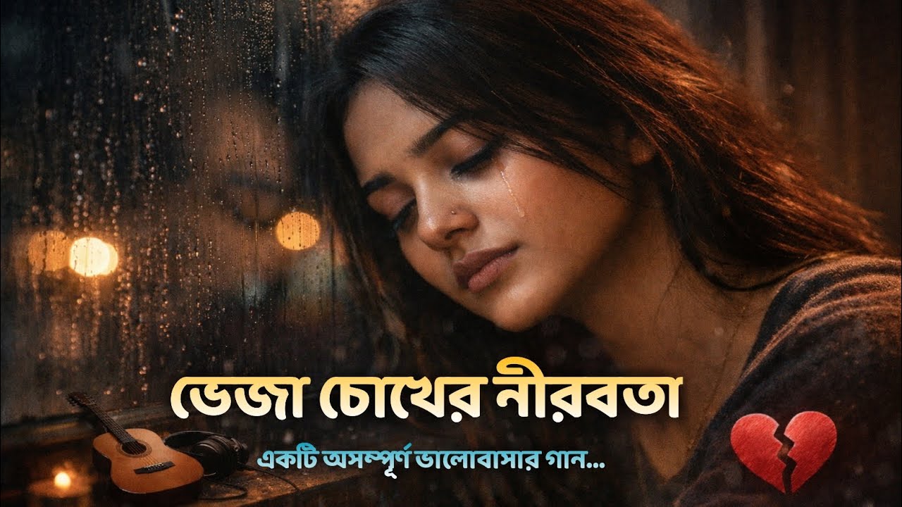 ভেজা চোখের নীরবতা | Female Sad Song | Bangla Emotional Lo-Fi | Broken Heart Song
