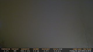 Timelapse Cam 2 - Natt til 20. april 2018